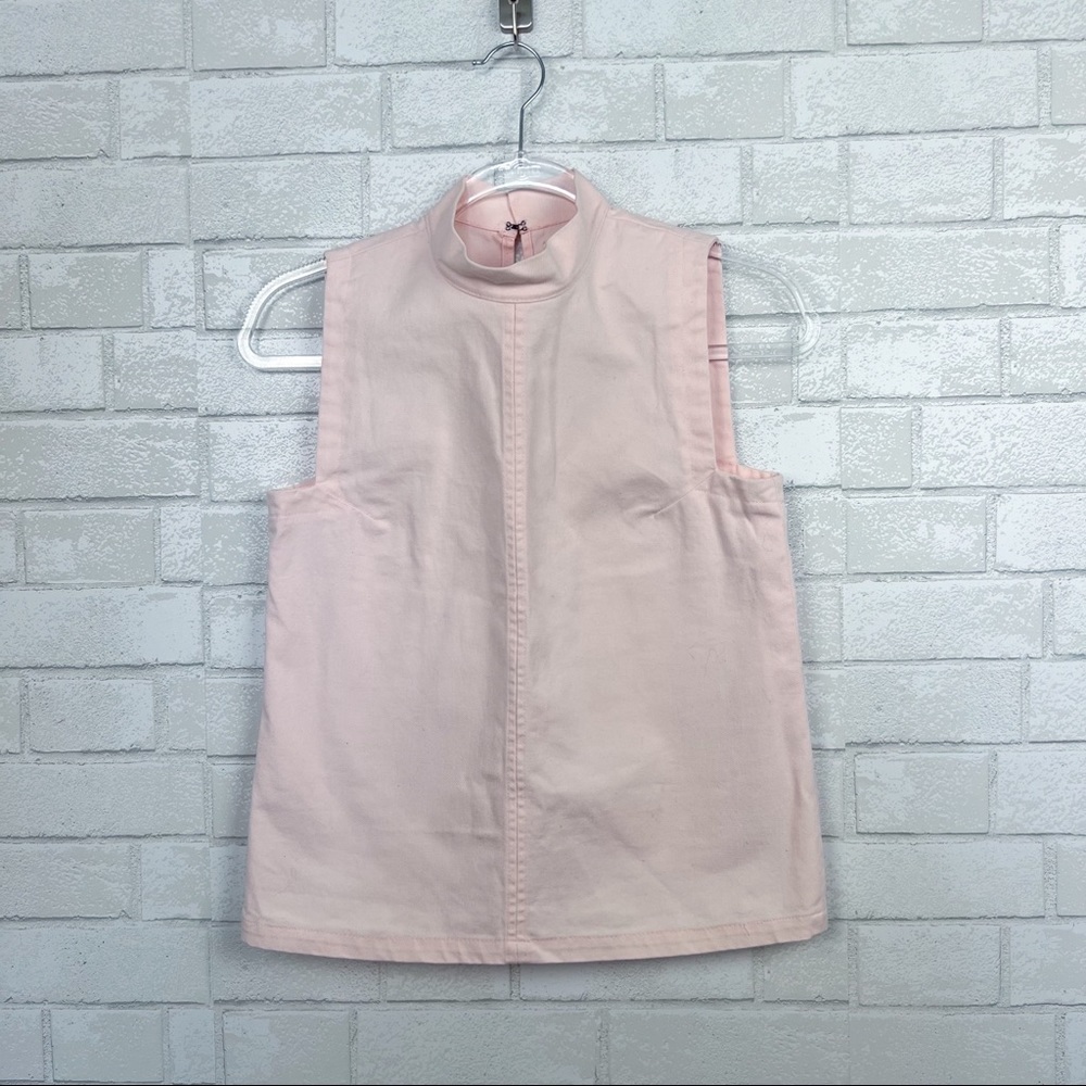 Winsome Pink Mockneck Tank Top